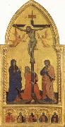 Crucifixion Scene with Mourners SS.Jerome,James the Lesser,Paul,James the Greater,and Peter Martyr Nardo di Cione